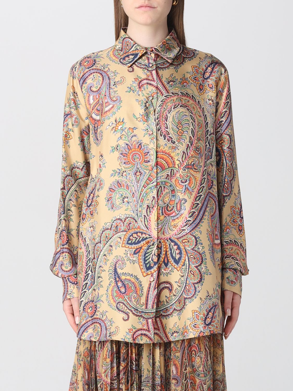 Etro Shirt ETRO Woman colour Camel