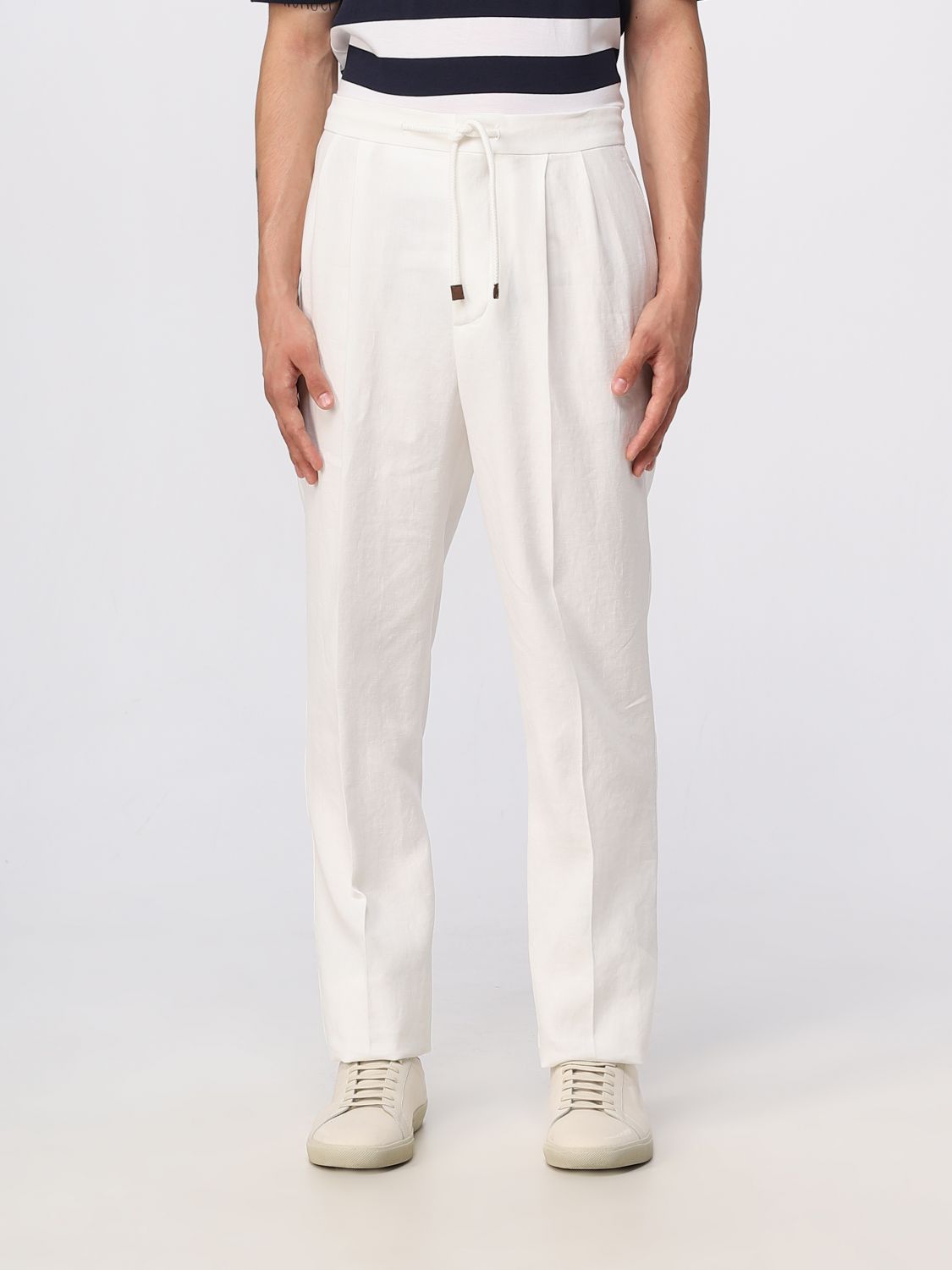 Brunello Cucinelli Trousers BRUNELLO CUCINELLI Men colour White