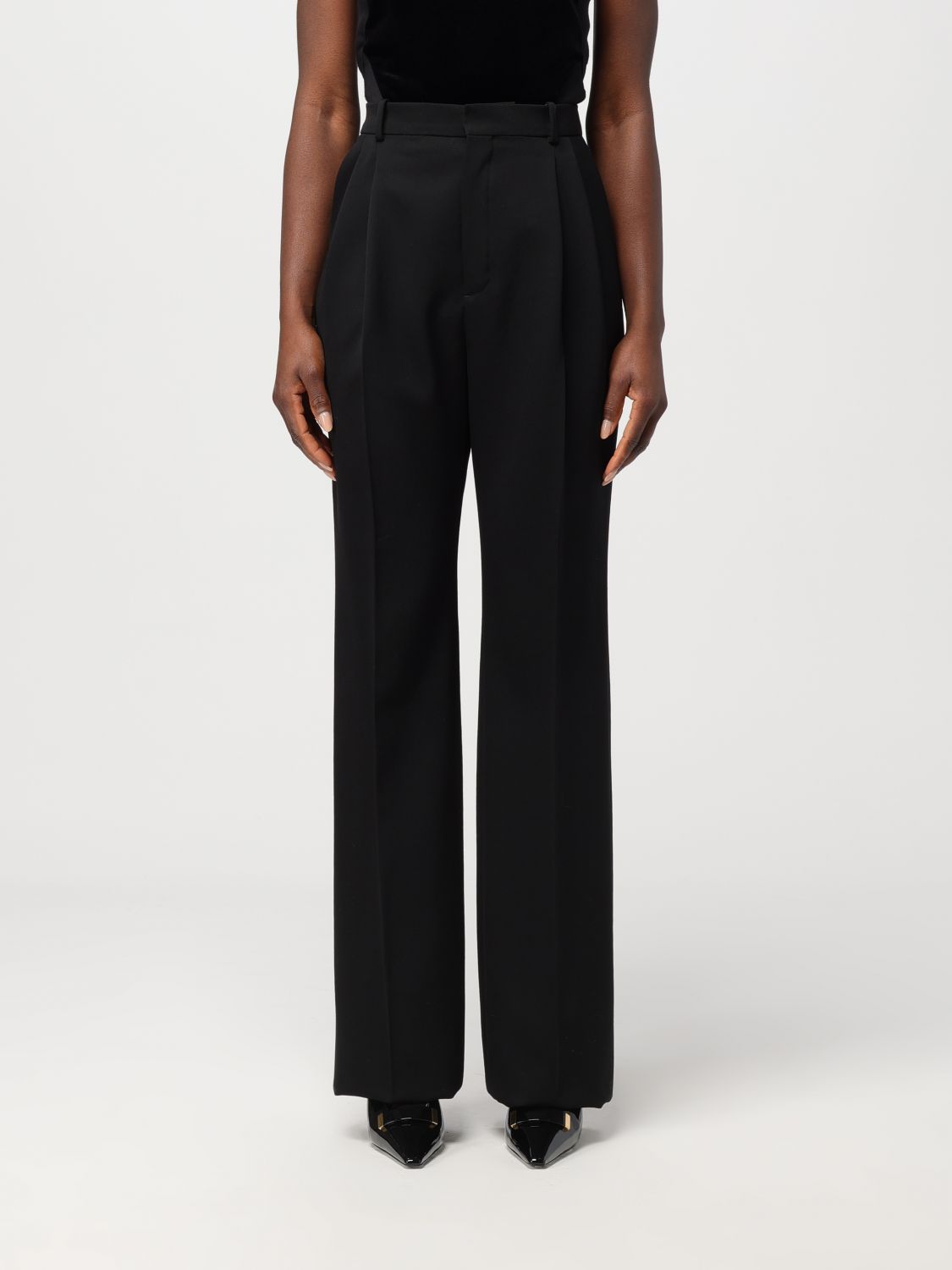 Saint Laurent Trousers SAINT LAURENT Woman colour Black