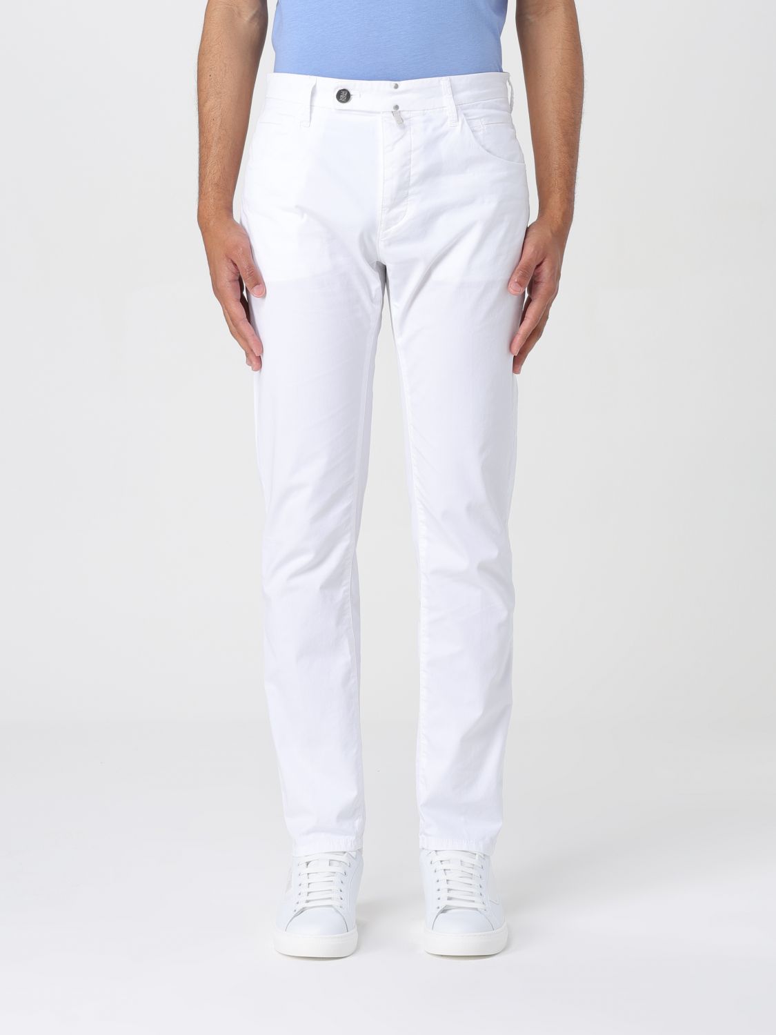 Incotex Trousers INCOTEX Men colour White
