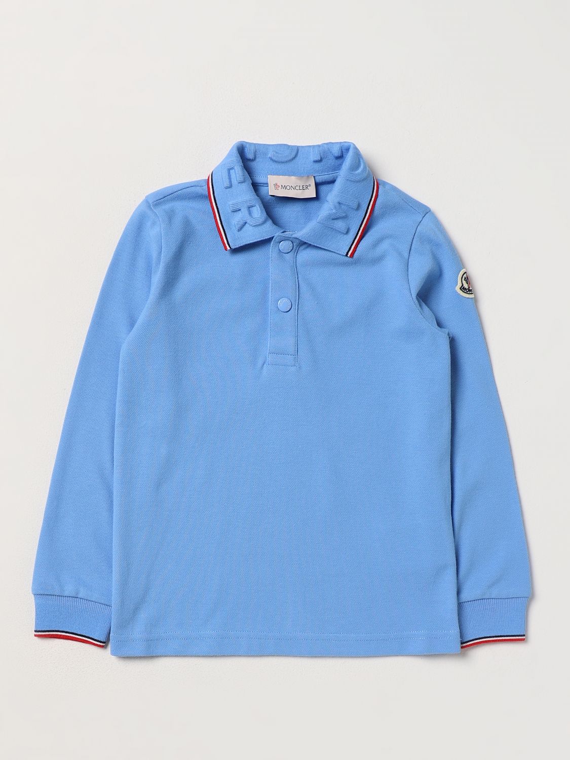 Moncler Polo Shirt MONCLER Kids colour Royal Blue