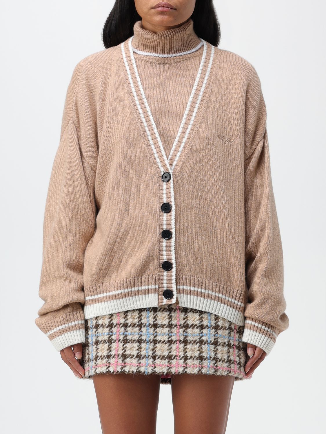 Msgm Cardigan MSGM Woman colour Beige