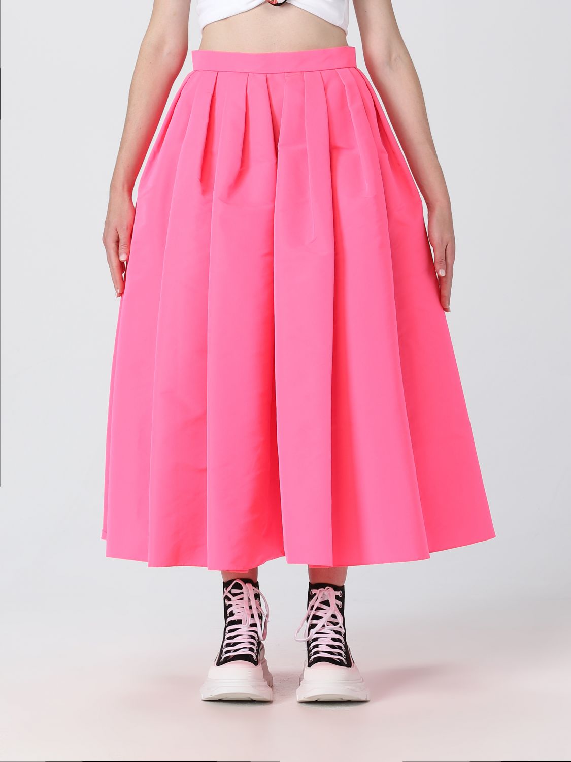 Alexander McQueen Skirt ALEXANDER MCQUEEN Woman colour Fuchsia