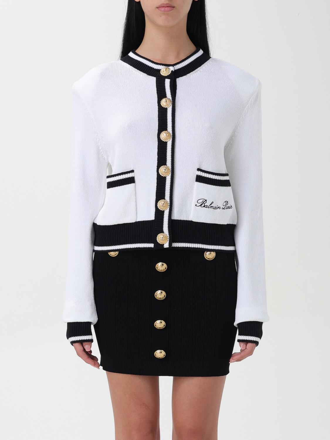 Balmain Cardigan BALMAIN Woman color White