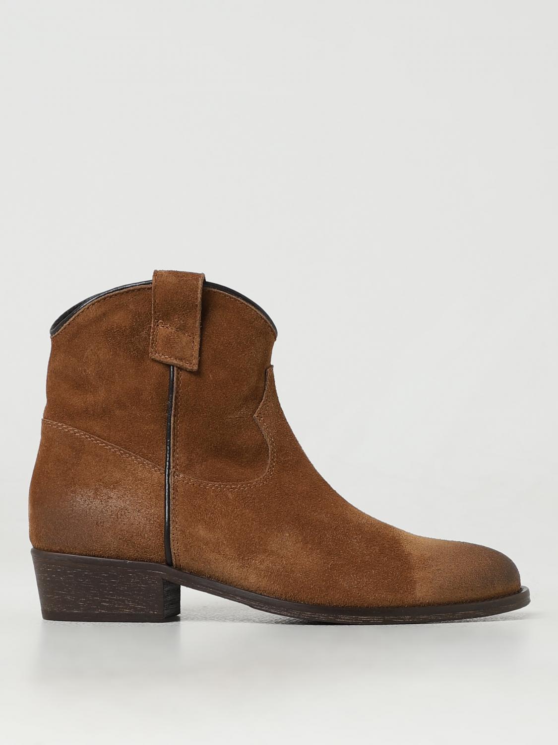 Via Roma 15 Flat Ankle Boots VIA ROMA 15 Woman colour Brown