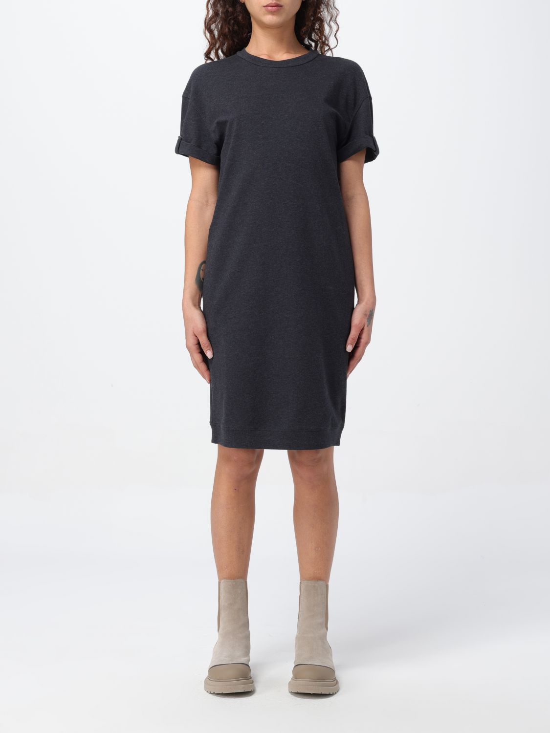 Brunello Cucinelli Dress BRUNELLO CUCINELLI Woman colour Charcoal