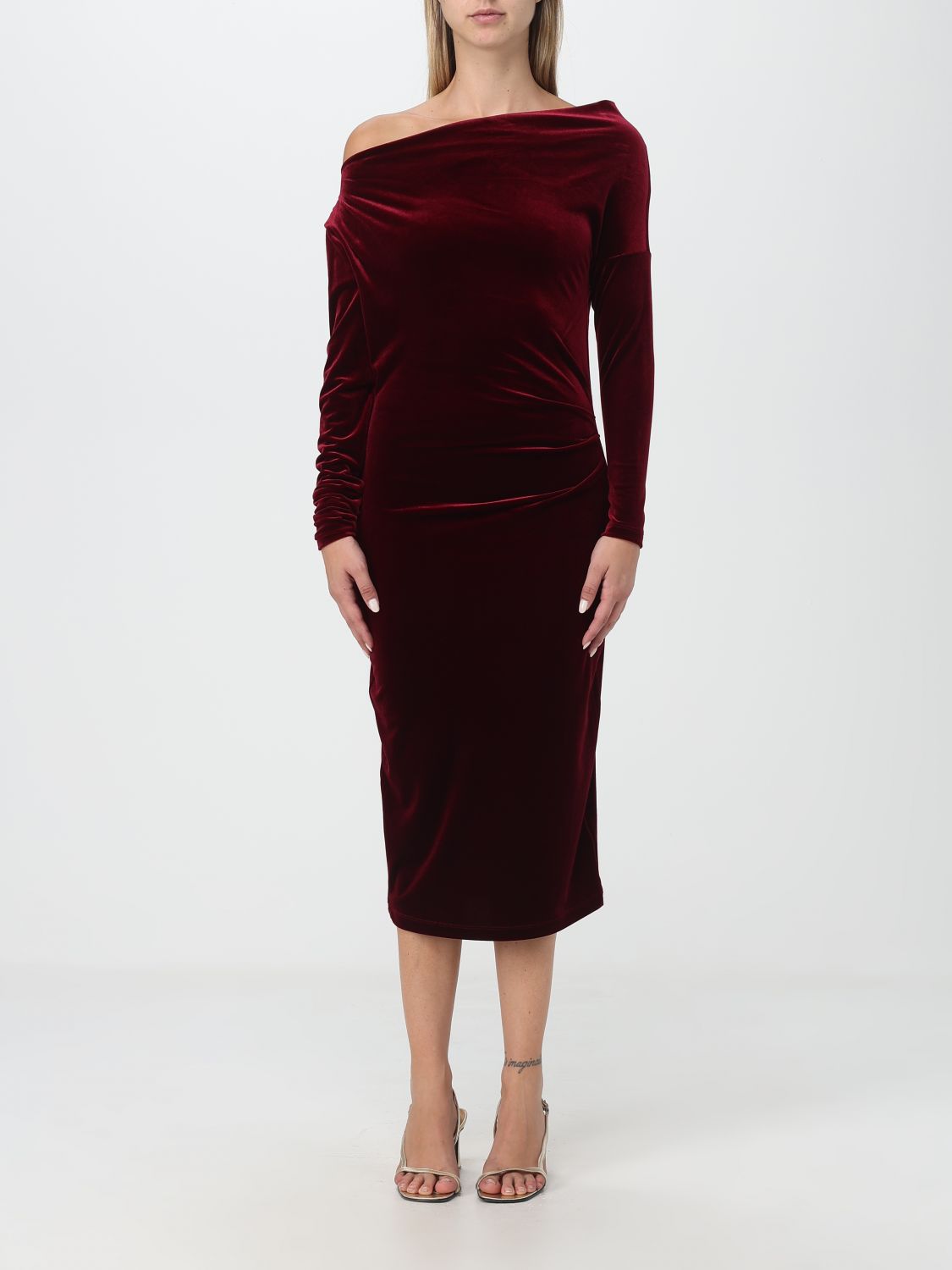 Lauren Ralph Lauren Dress LAUREN RALPH LAUREN Woman colour Burgundy