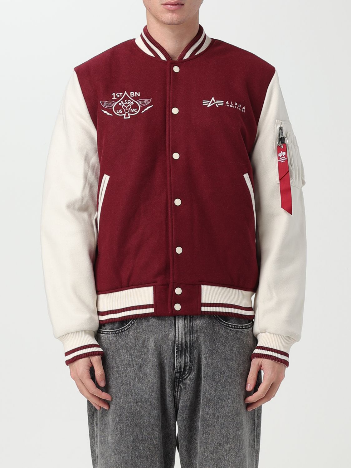 Alpha Industries Jacket ALPHA INDUSTRIES Men colour Burgundy