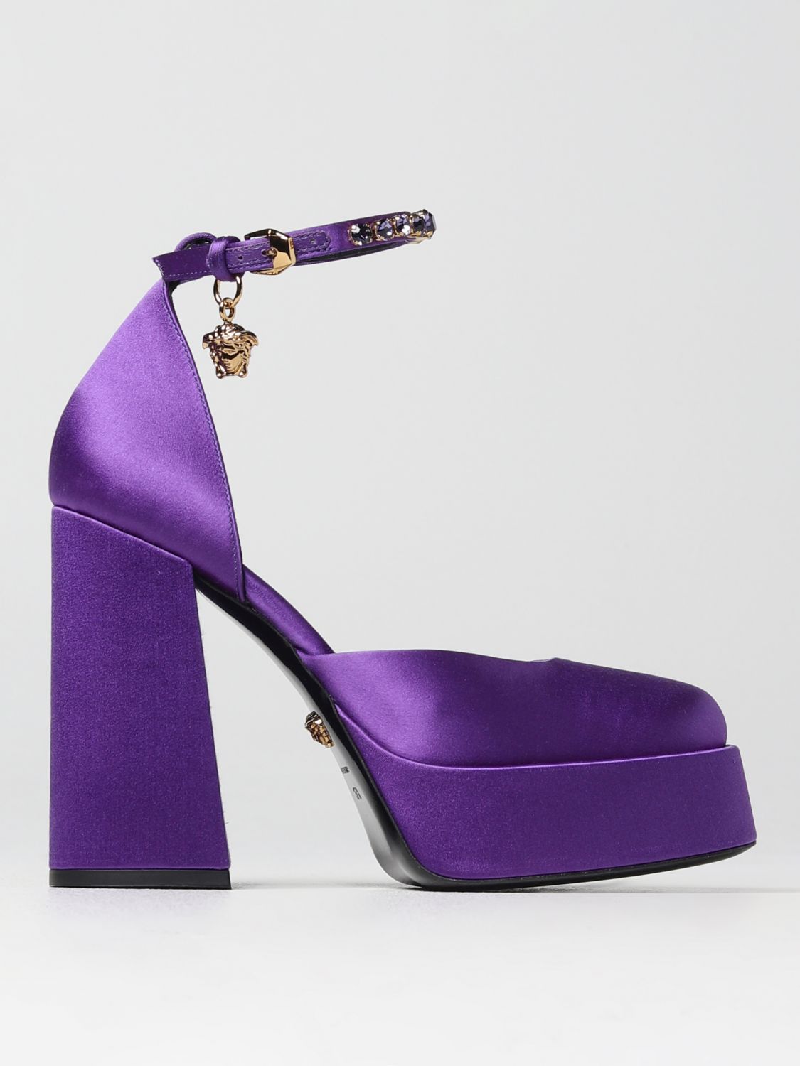 Versace Heeled Sandals VERSACE Woman colour Violet