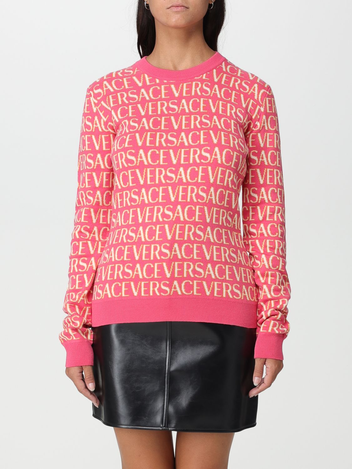 Versace Jumper VERSACE Woman colour Fuchsia