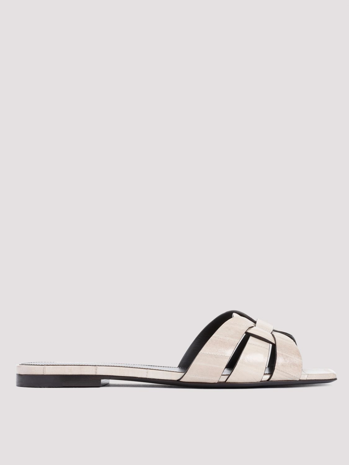 Saint Laurent Flat Sandals SAINT LAURENT Woman color Ivory