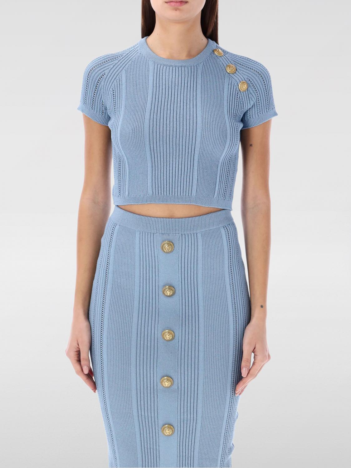 Balmain Top BALMAIN Woman color Blue