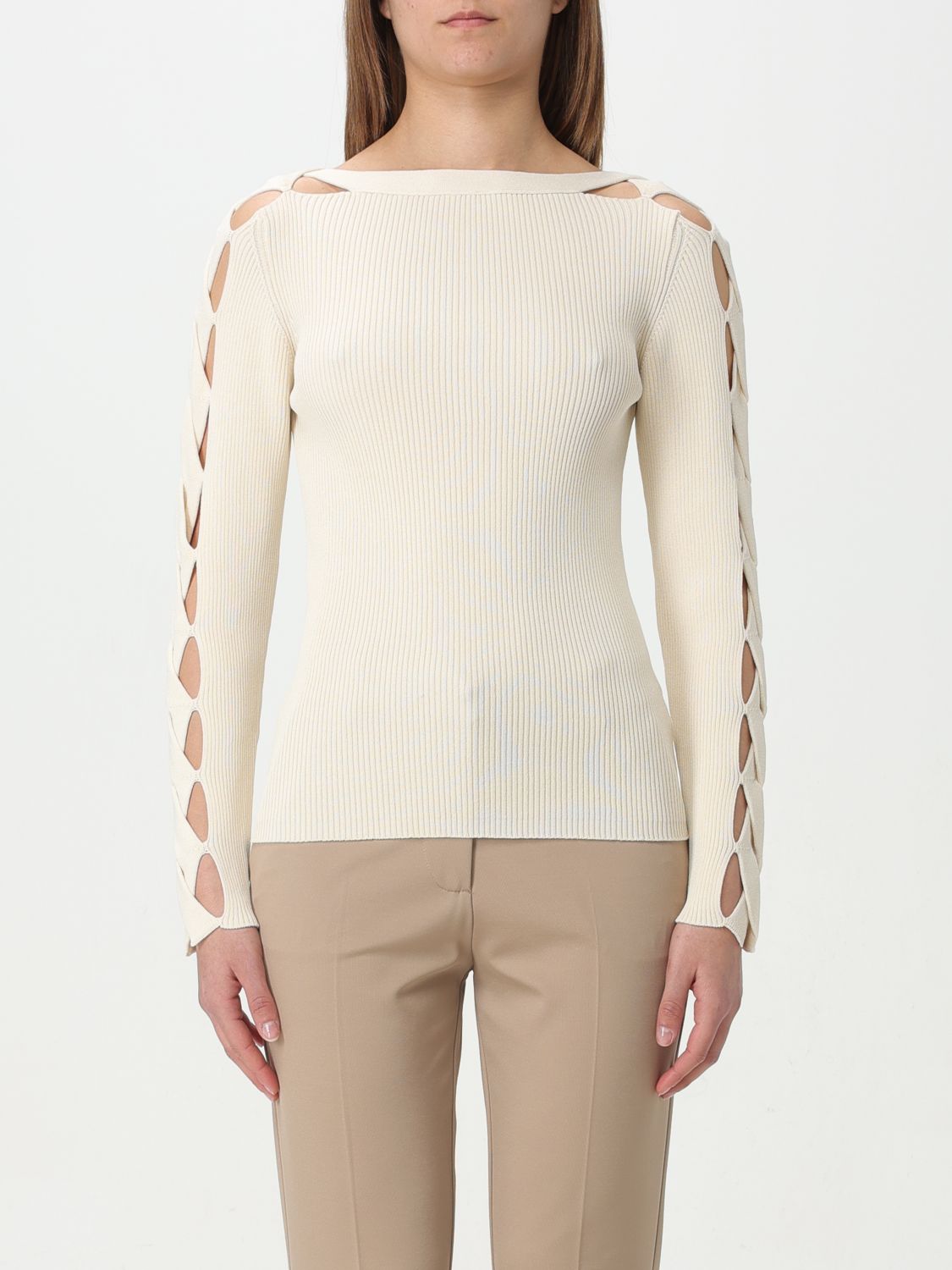 Liviana Conti Jumper LIVIANA CONTI Woman colour Ivory