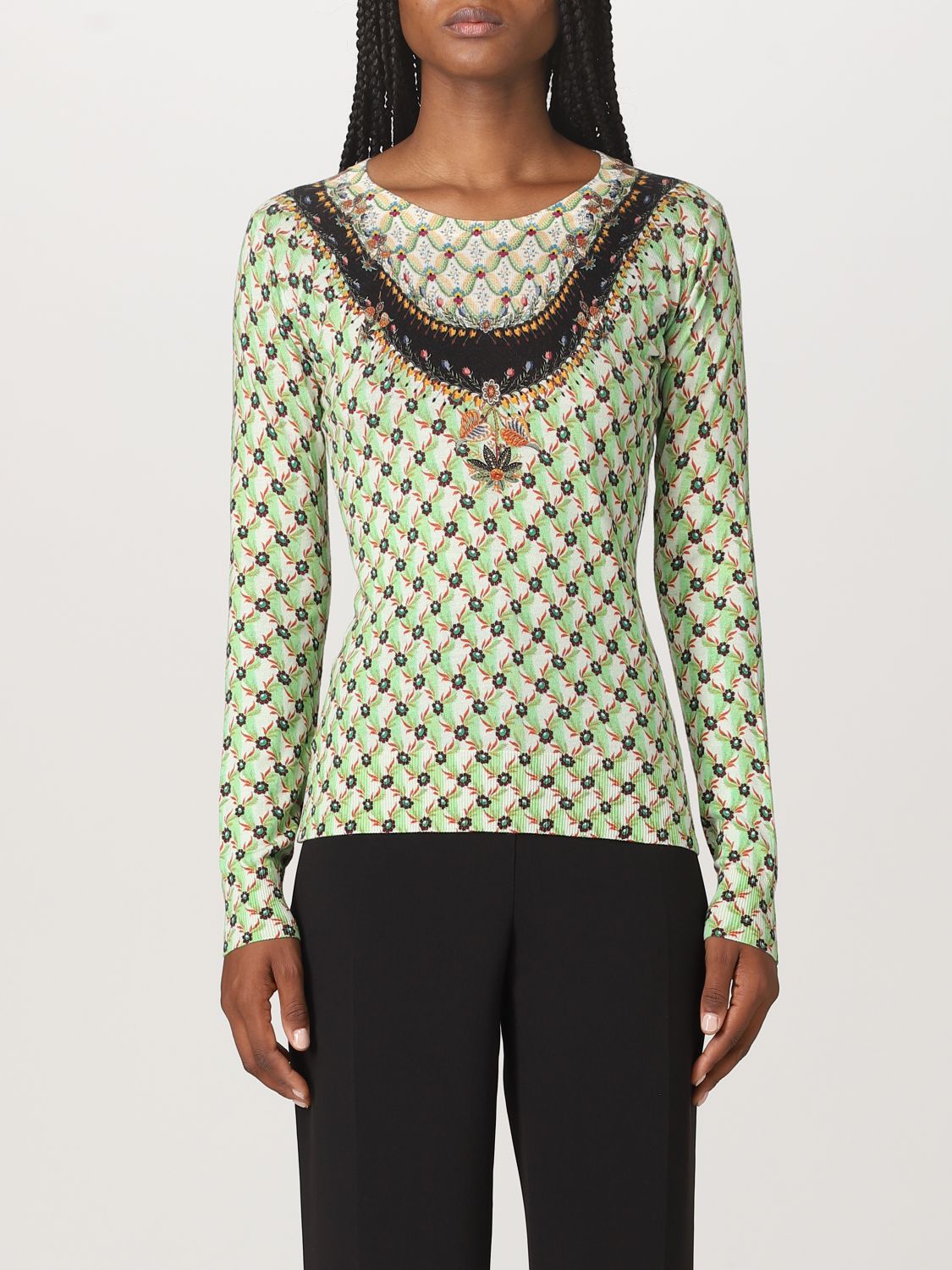 Etro Jumper ETRO Woman colour Green