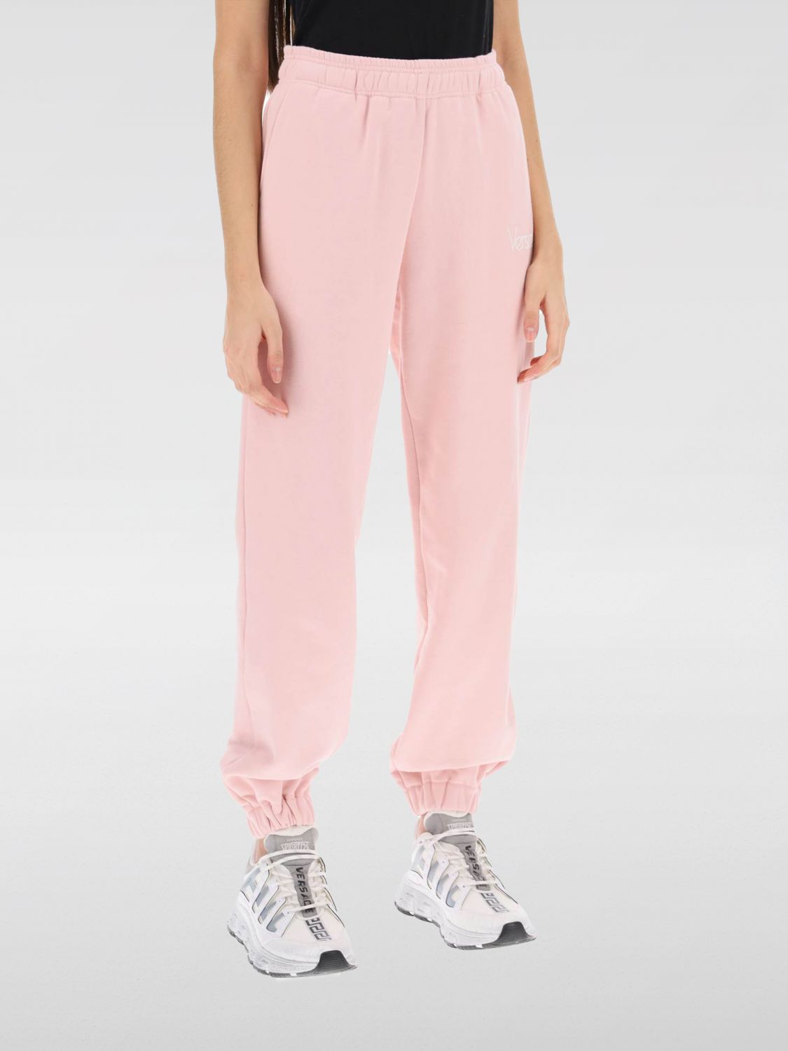Versace Pants VERSACE Woman color Pink