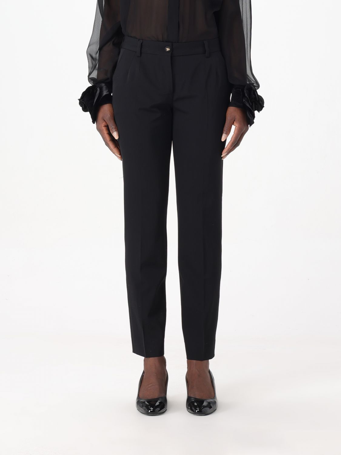 Dolce & Gabbana Trousers DOLCE & GABBANA Woman colour Black