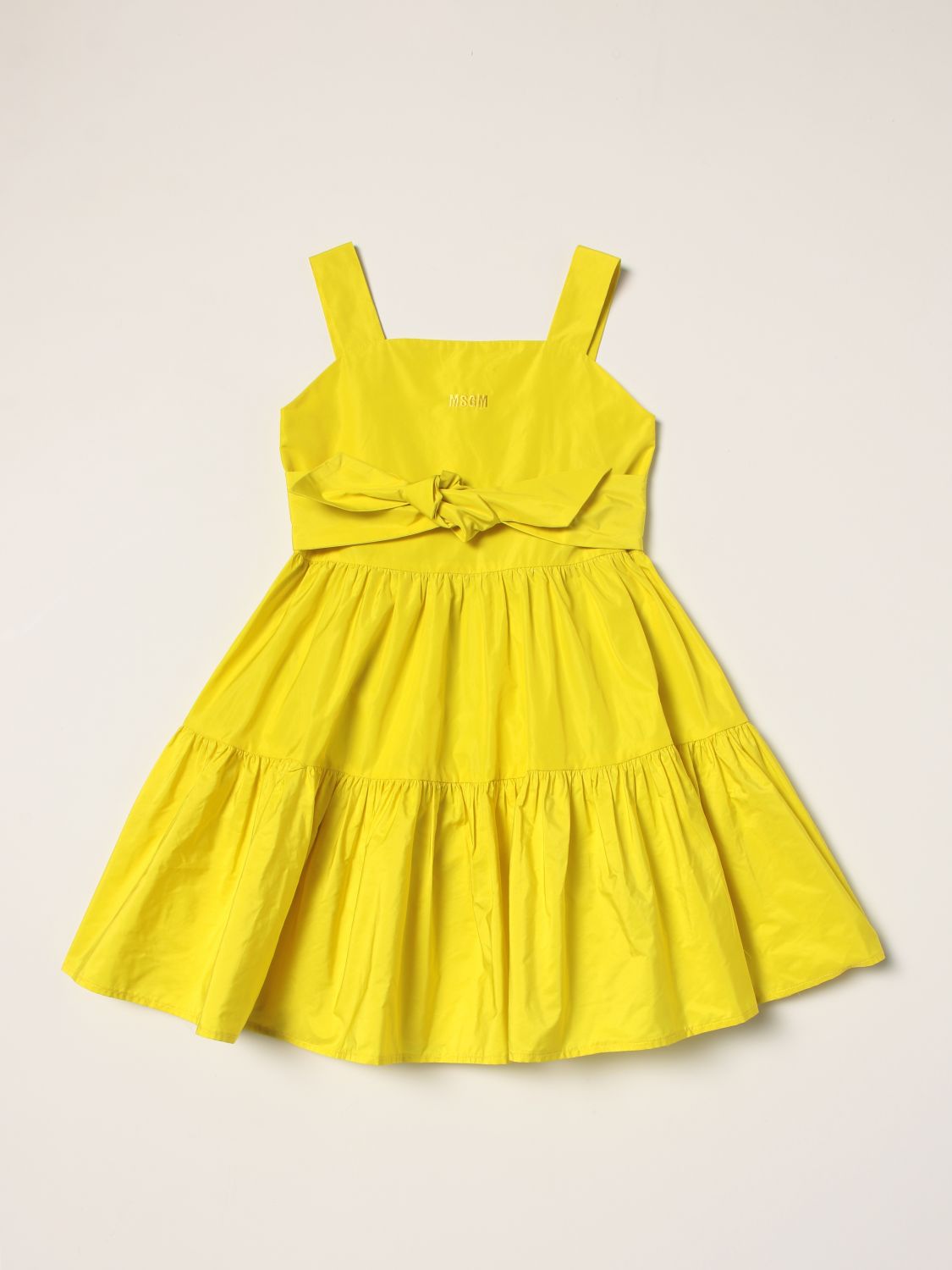 Msgm Kids Msgm Kids midi dress with gathered hem