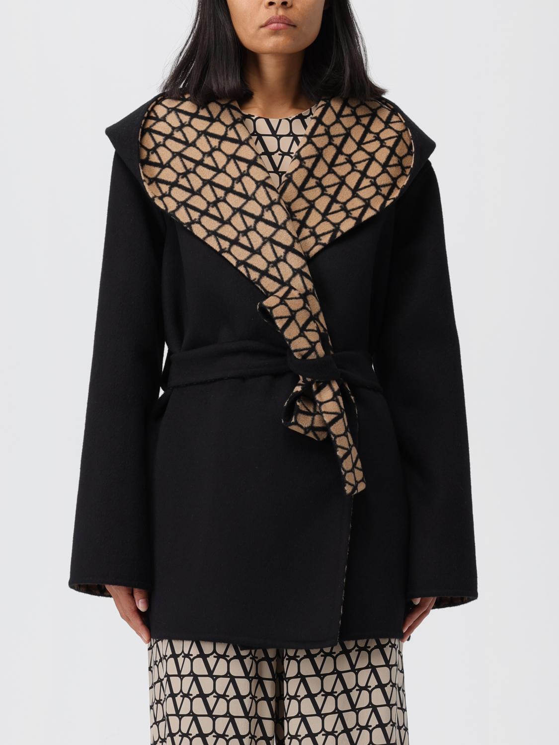 Valentino Coat VALENTINO Woman colour Black