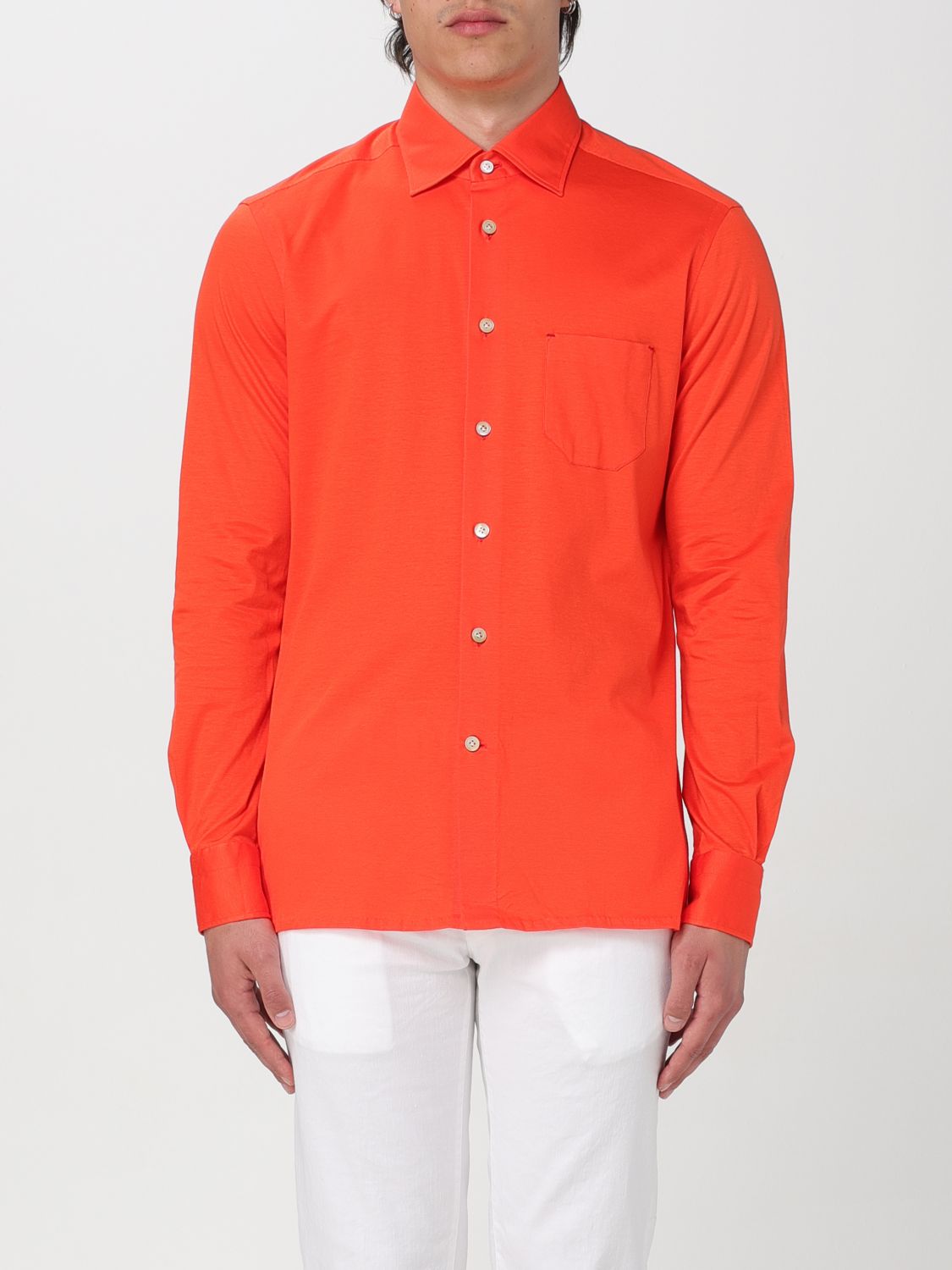 Kiton Shirt KITON Men colour Orange