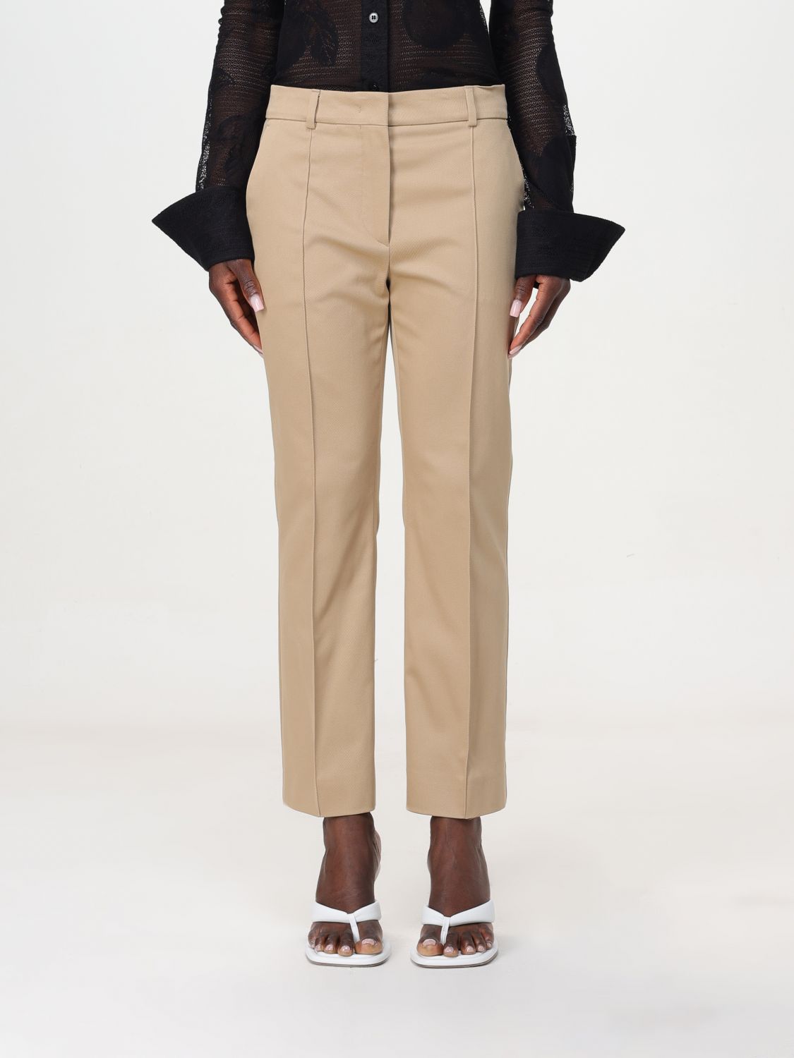 Sportmax Trousers SPORTMAX Woman colour Beige