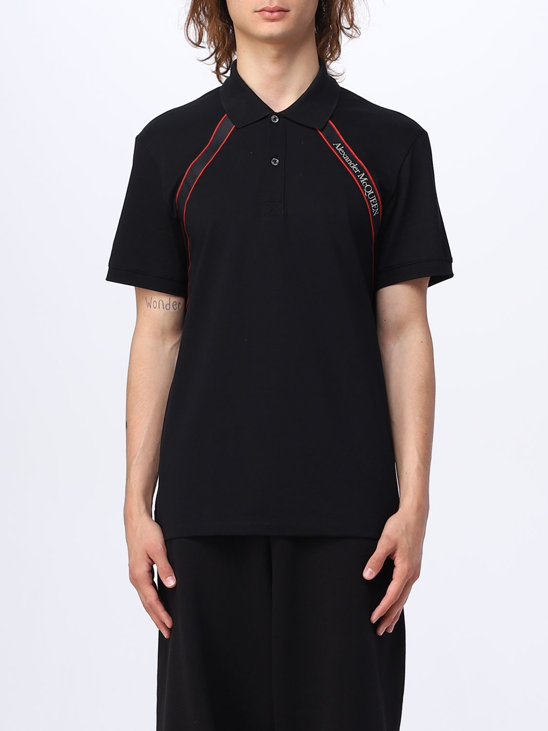 Alexander McQueen Polo Shirt ALEXANDER MCQUEEN Men colour Black