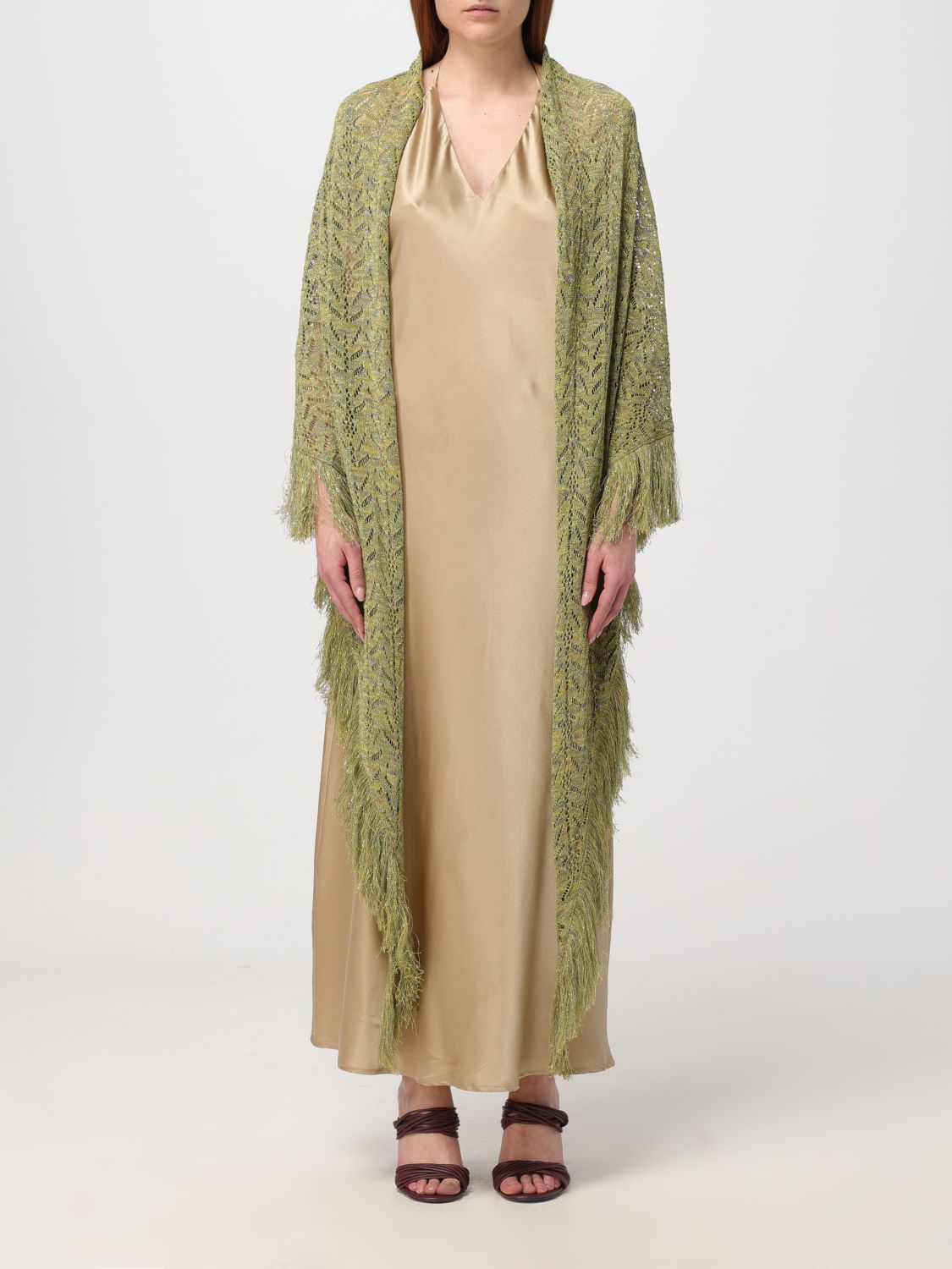 Simona Corsellini Cloak SIMONA CORSELLINI Woman colour Green