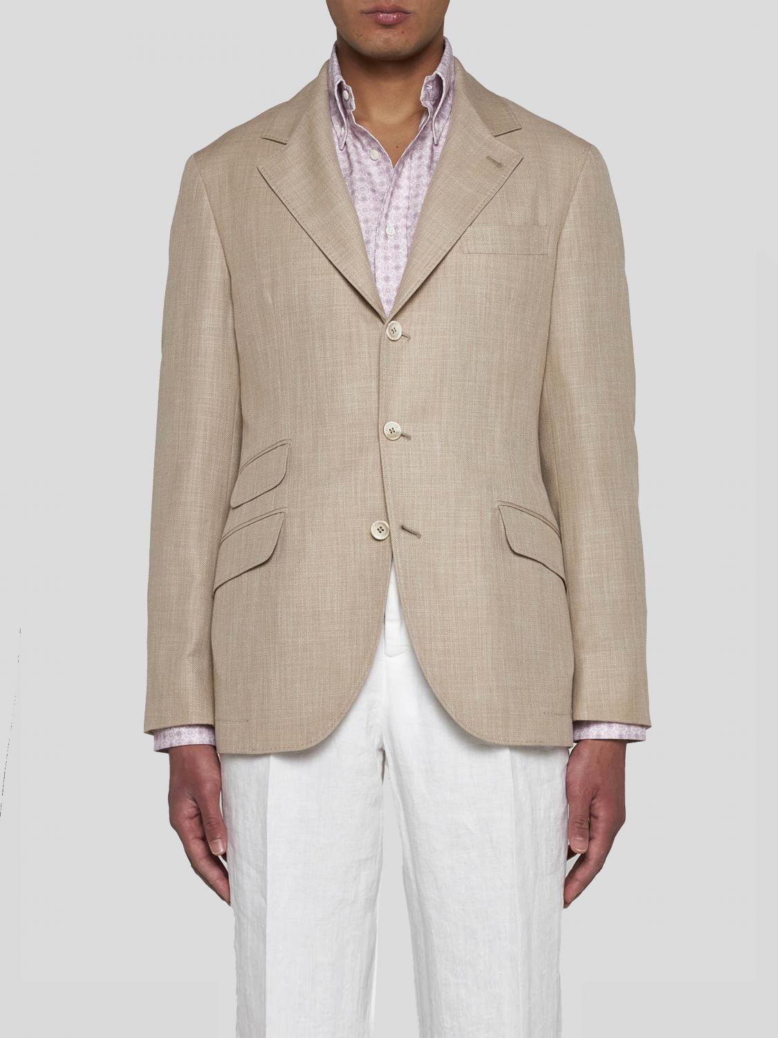 Brunello Cucinelli Blazer BRUNELLO CUCINELLI Men color Beige