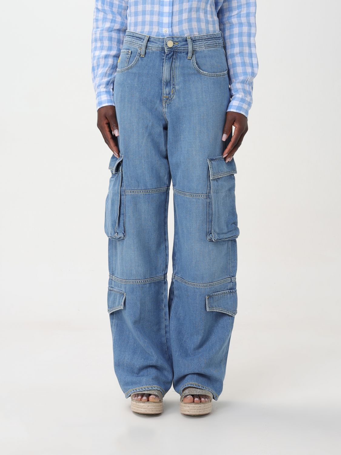 Jacob Cohën Trousers JACOB COHEN Woman colour Denim