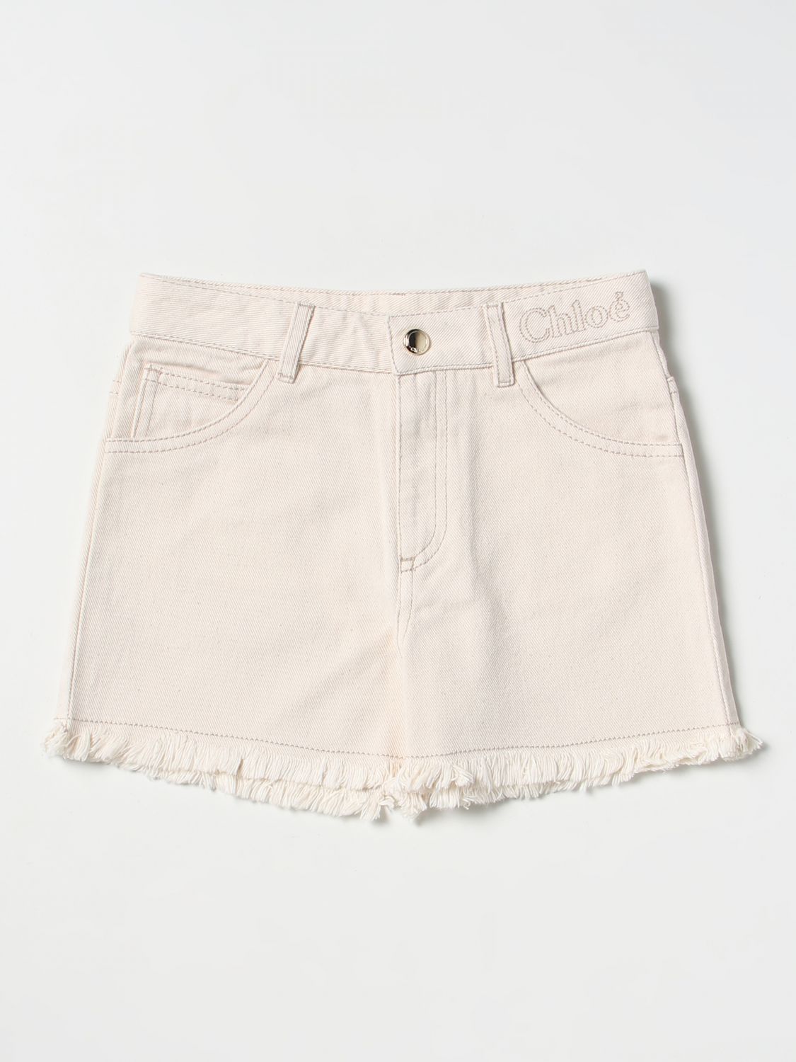 Chloé Trousers CHLOÉ Kids colour Beige