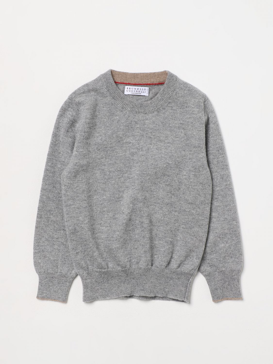 Brunello Cucinelli Jumper BRUNELLO CUCINELLI Kids colour Grey