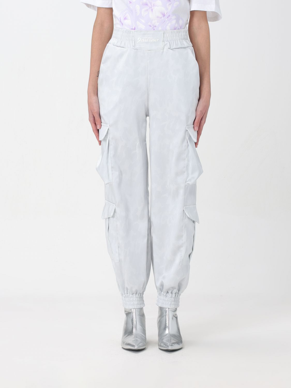 Disclaimer Trousers DISCLAIMER Woman colour White