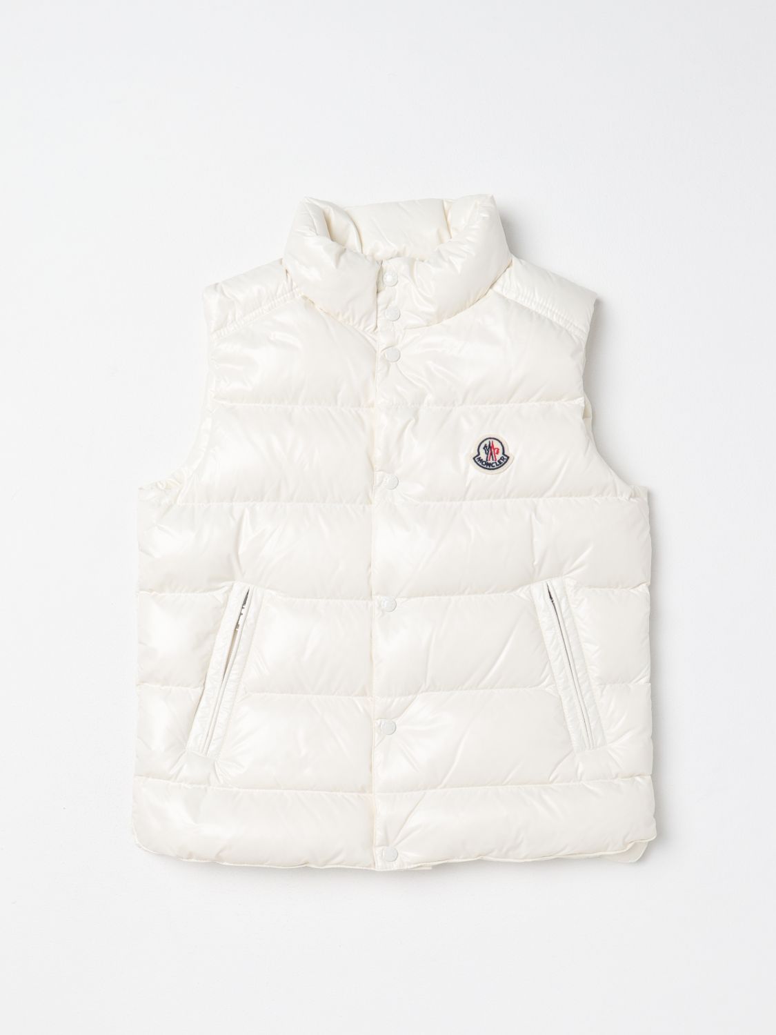 Moncler Waistcoat MONCLER Kids colour Yellow Cream