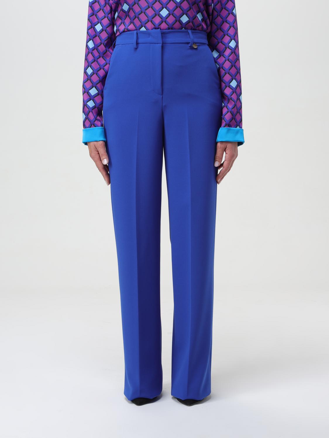 Hanita Trousers HANITA Woman colour Gnawed Blue