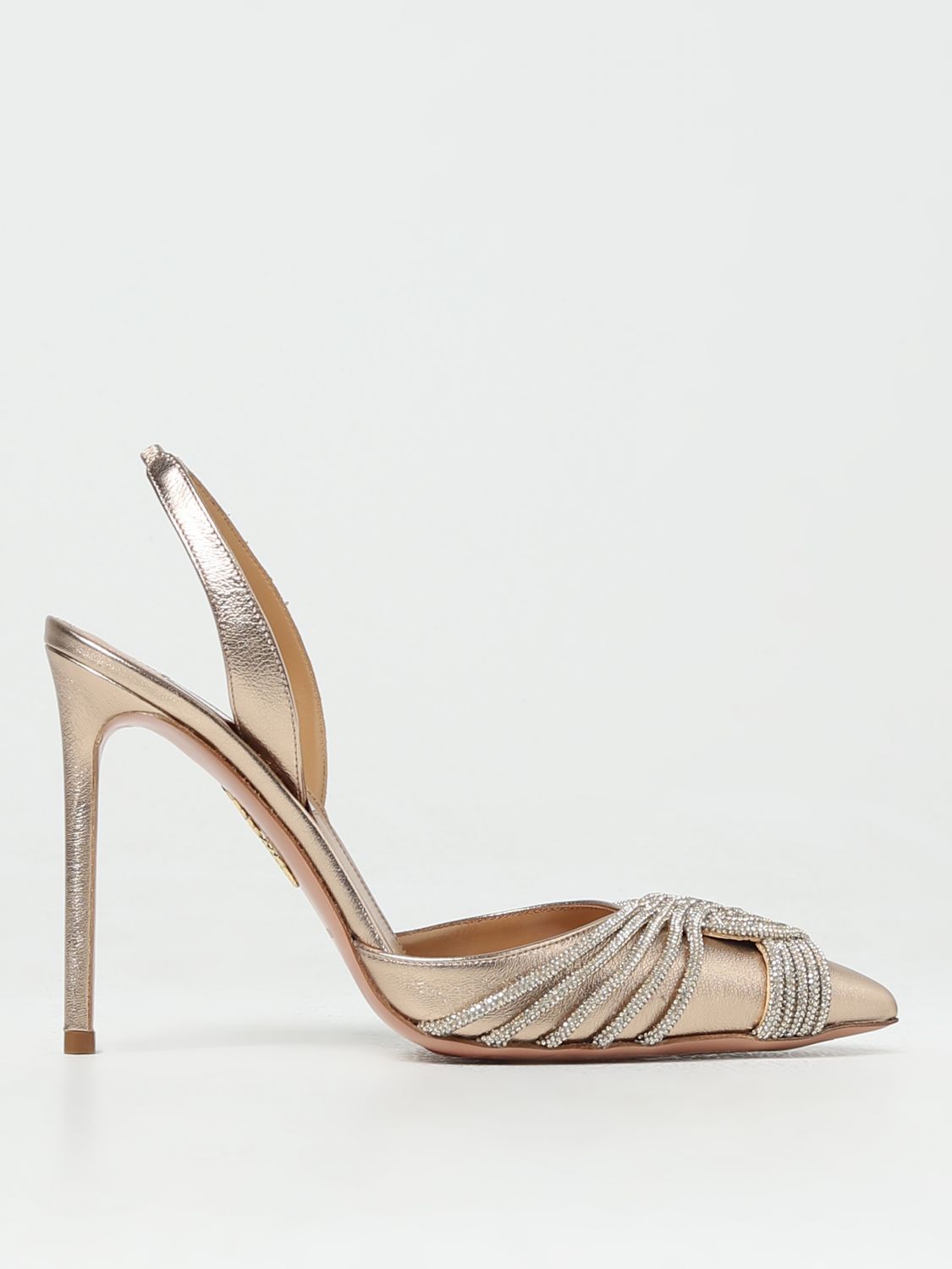 Aquazzura High Heel Shoes AQUAZZURA Woman colour Brown