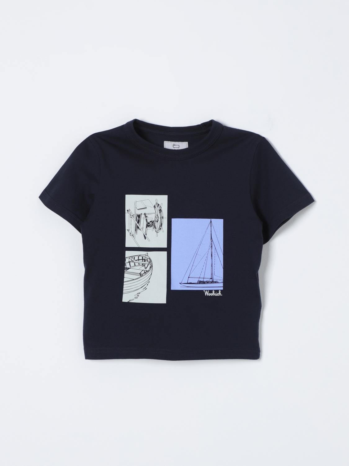 Woolrich T-Shirt WOOLRICH Kids color Blue