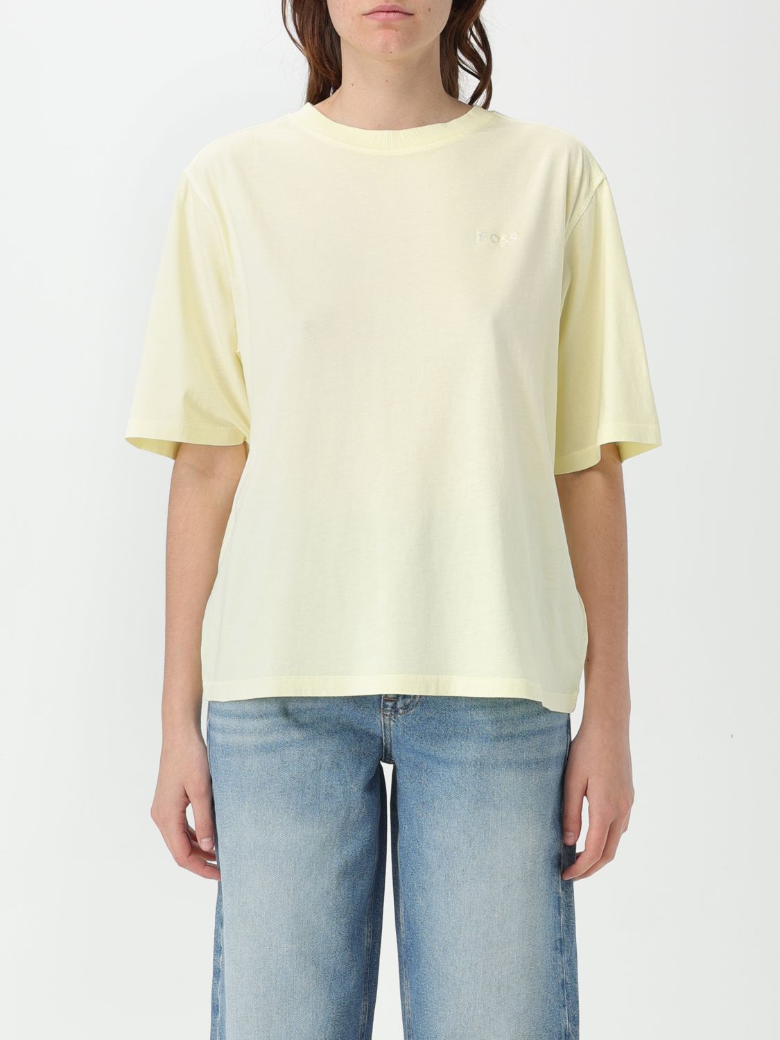 BOSS T-Shirt BOSS Woman color Yellow