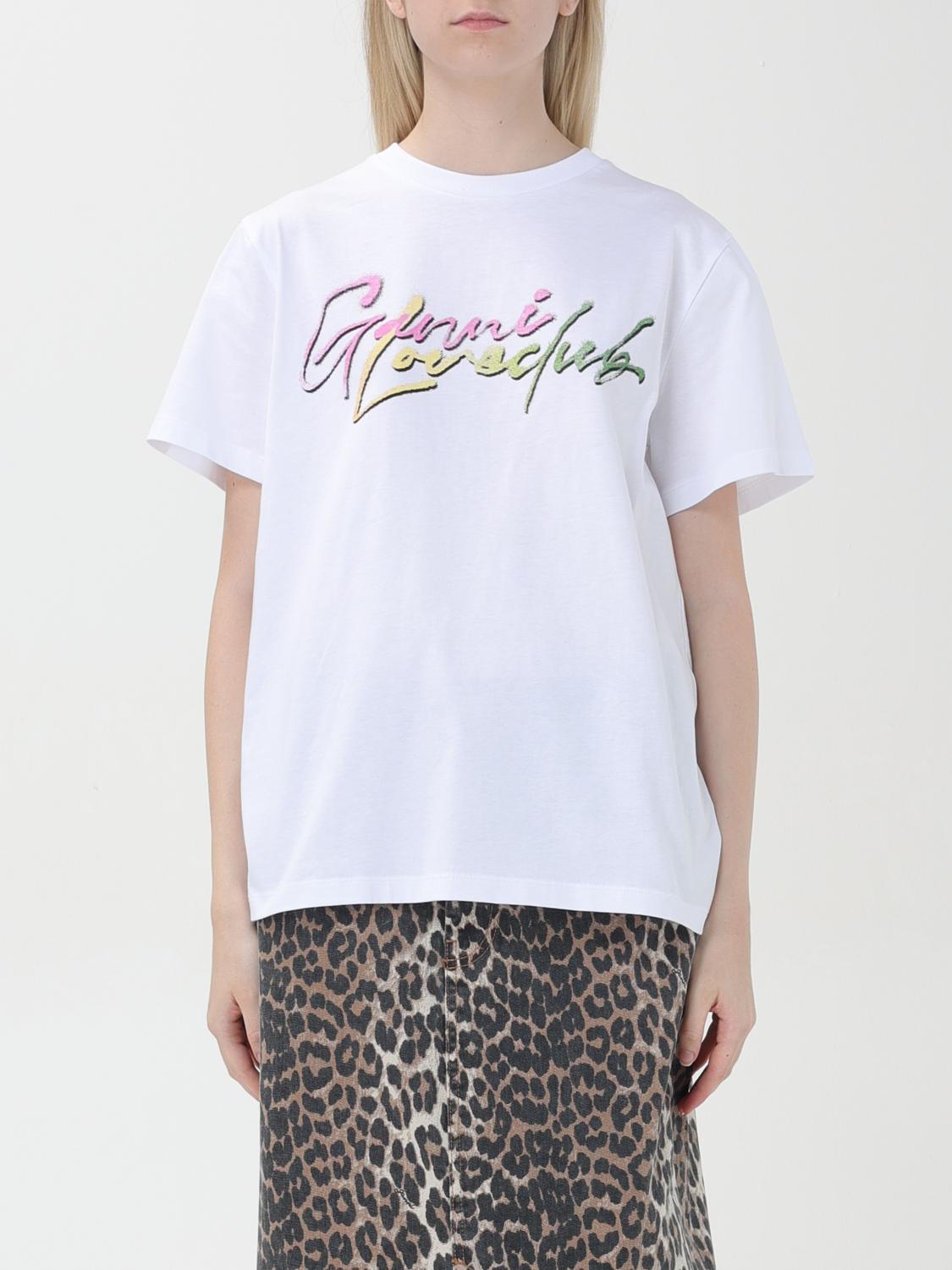 Ganni T-Shirt GANNI Woman color White