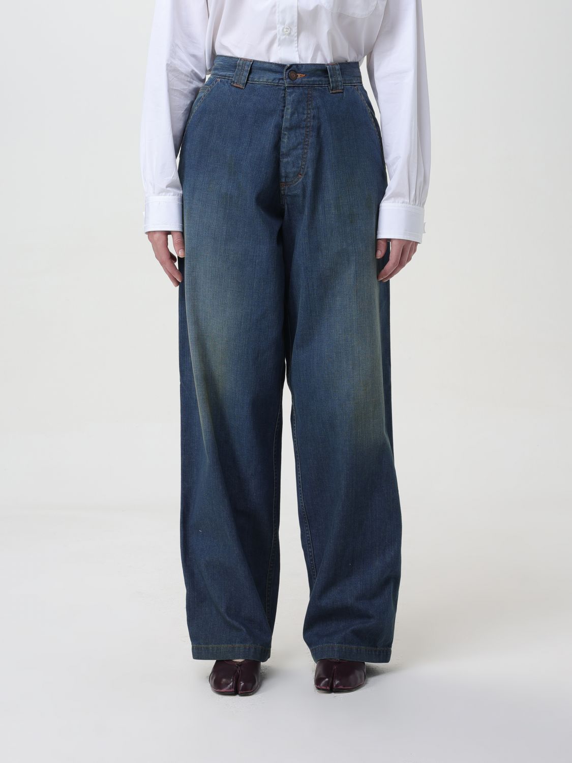 Maison Margiela Jeans MAISON MARGIELA Woman colour Blue