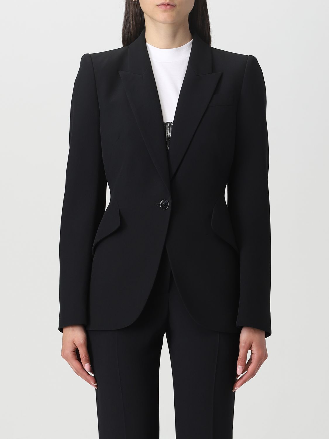 Alexander McQueen Blazer ALEXANDER MCQUEEN Woman colour Black