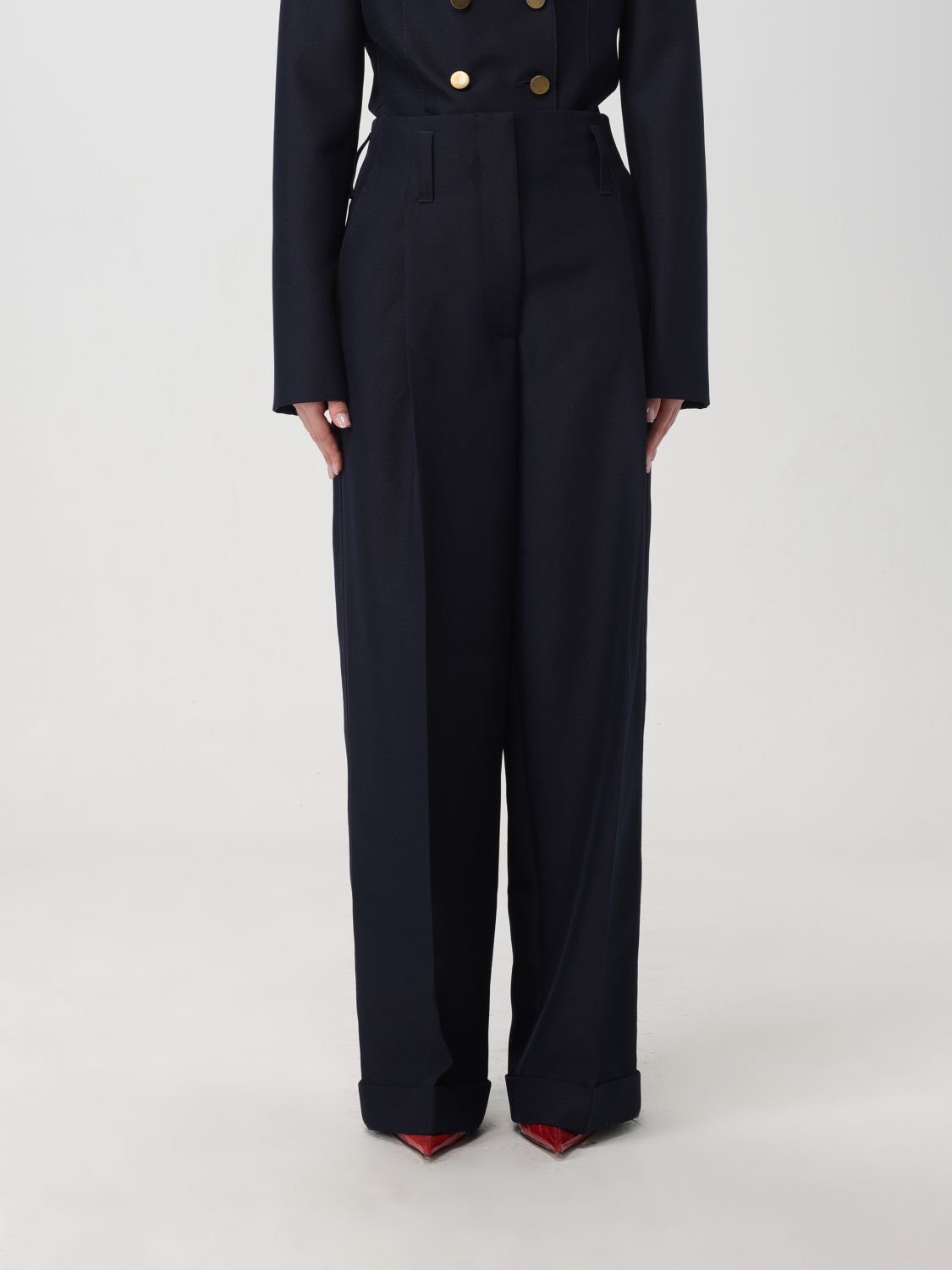 Philosophy Di Lorenzo Serafini Trousers PHILOSOPHY DI LORENZO SERAFINI Woman colour Blue