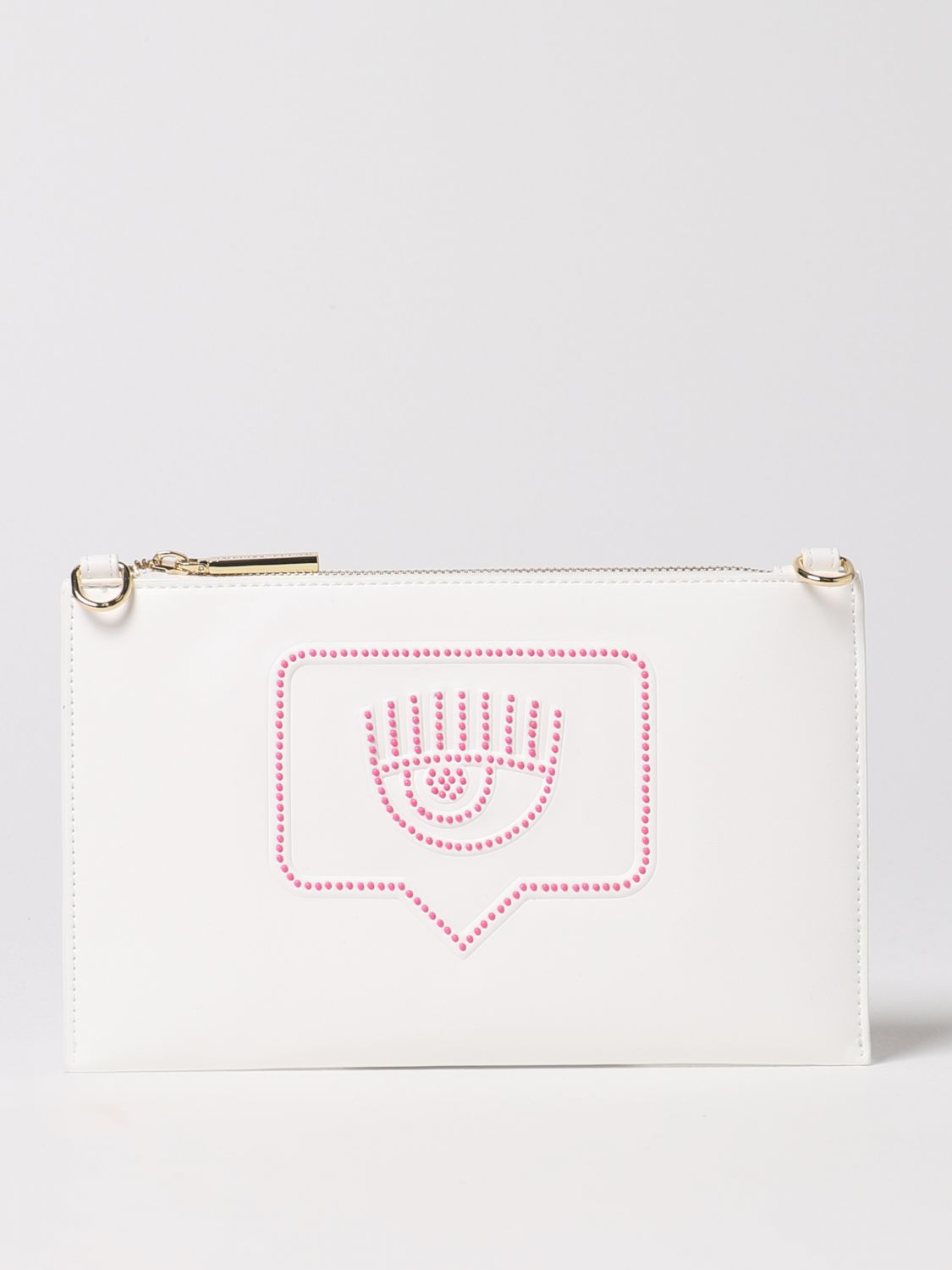 CHIARA FERRAGNI Clutch CHIARA FERRAGNI Woman colour White