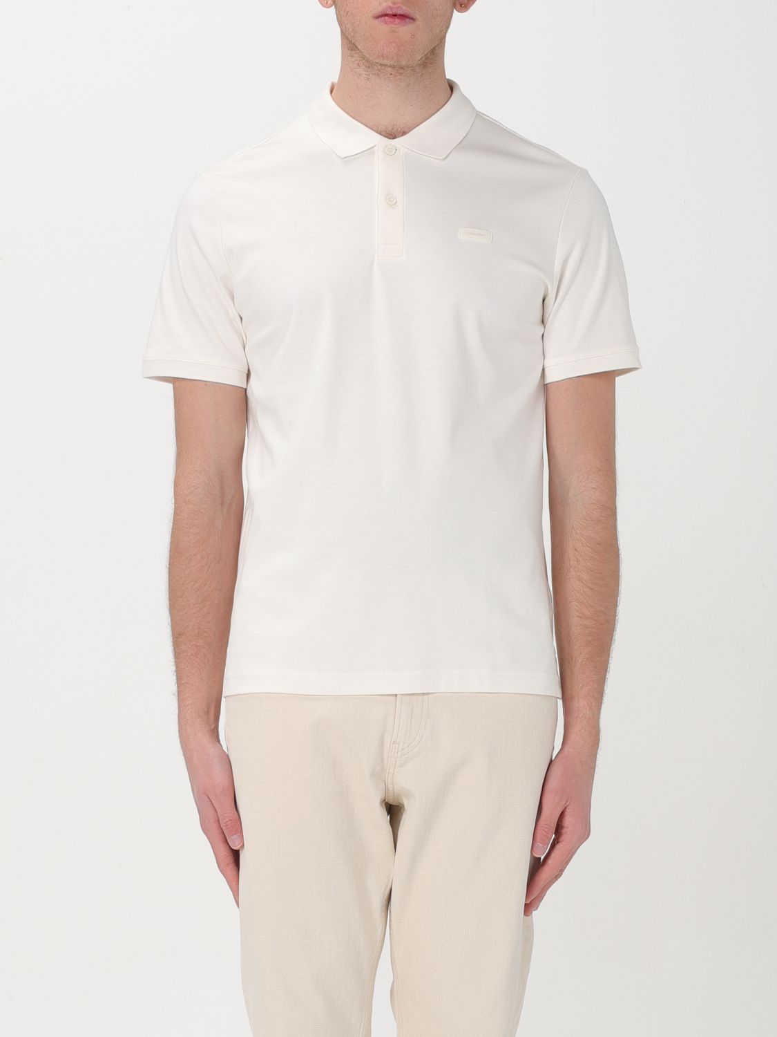 Calvin Klein Polo Shirt CALVIN KLEIN Men colour Yellow Cream