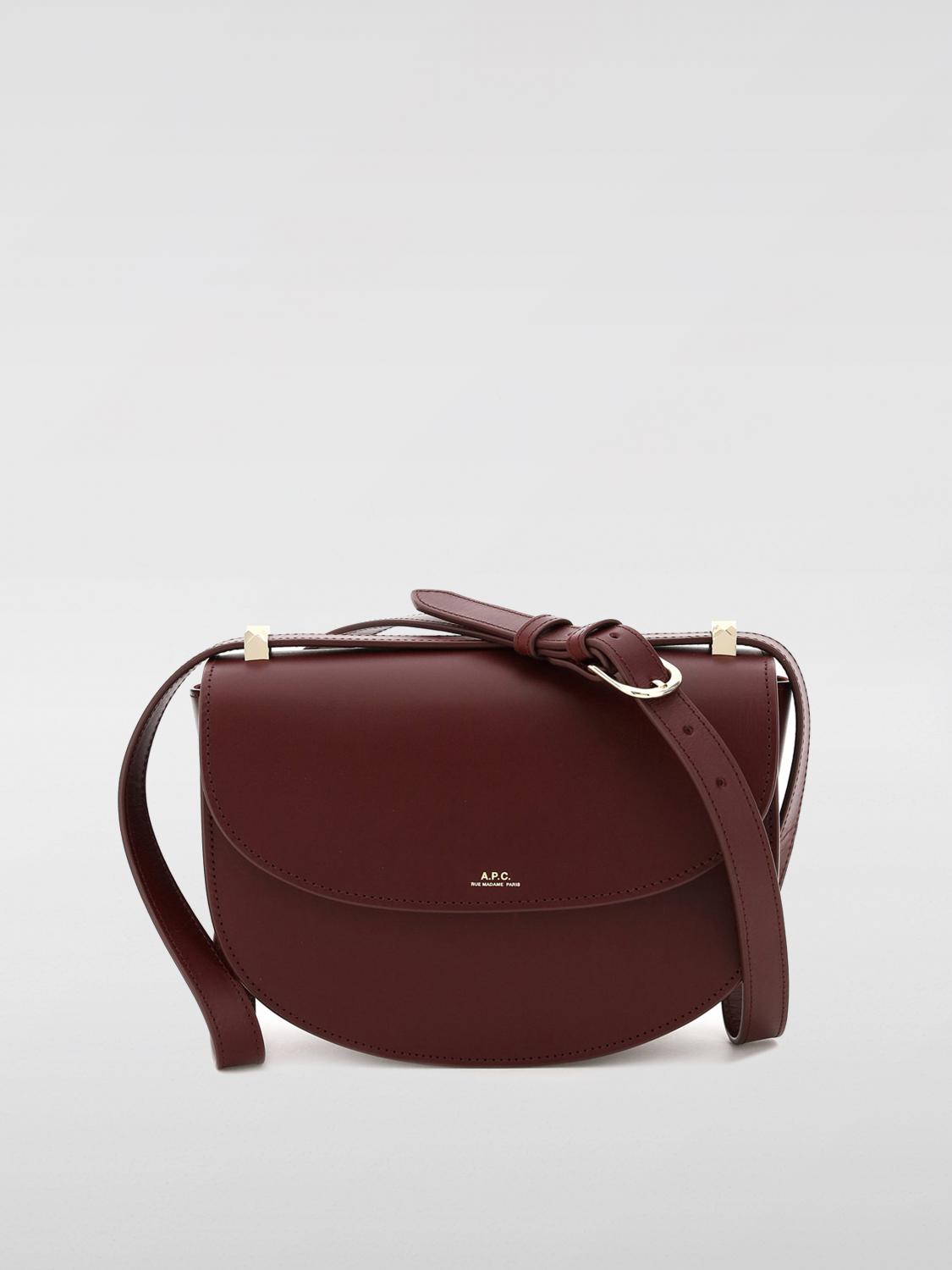 A.P.C. Shoulder Bag A. P.C. Woman color Wine