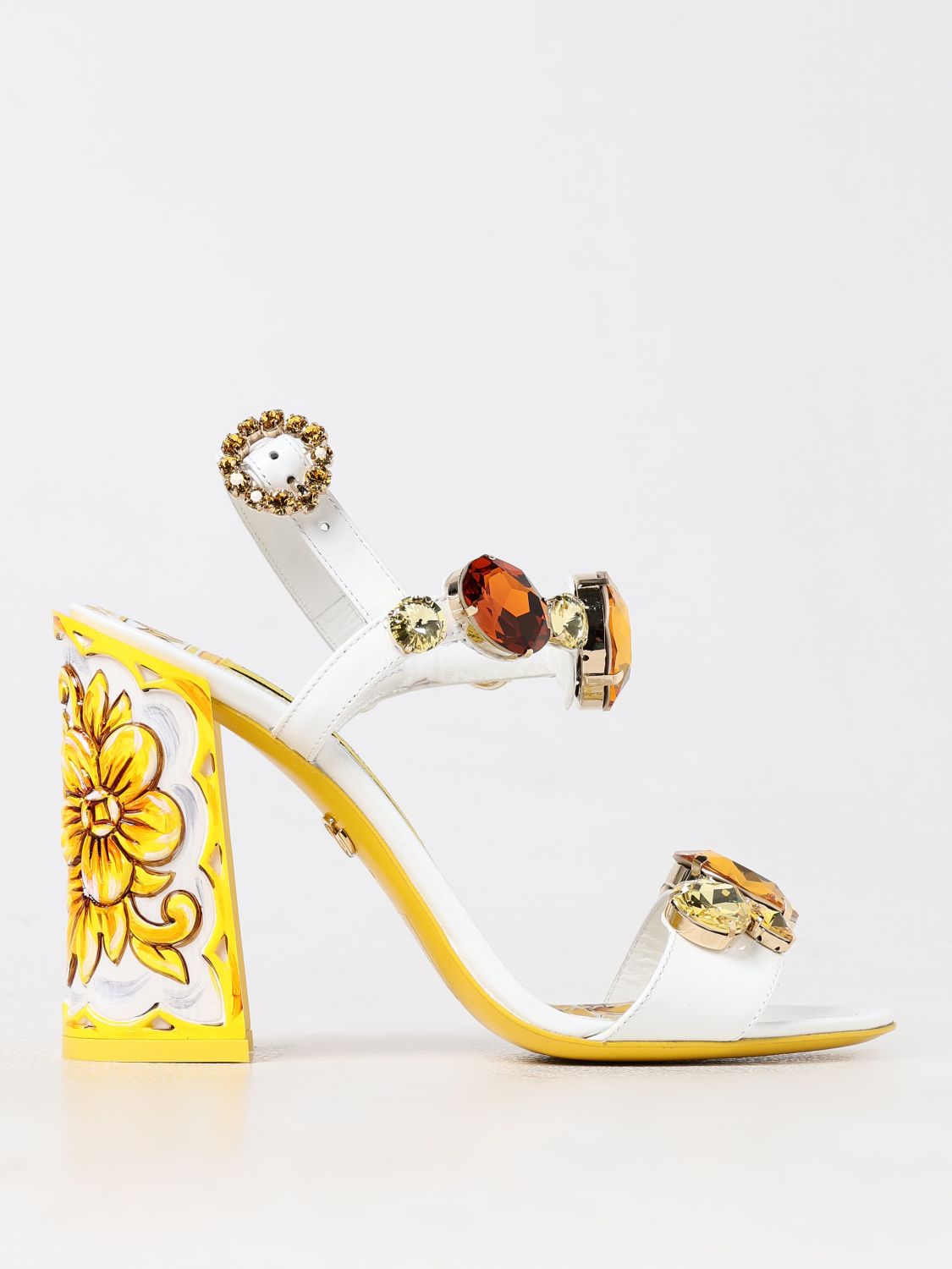 Dolce & Gabbana Heeled Sandals DOLCE & GABBANA Woman color White