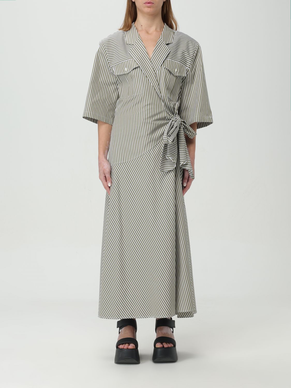 Msgm Dress MSGM Woman colour Military