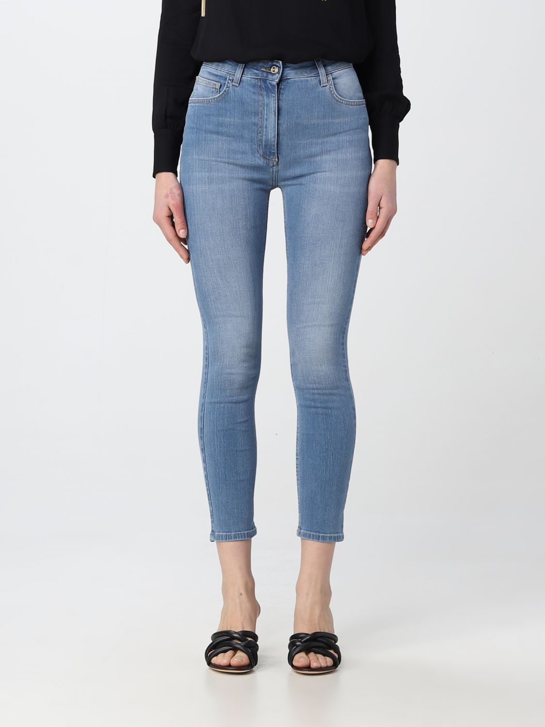 Elisabetta Franchi Jeans ELISABETTA FRANCHI Woman colour Blue