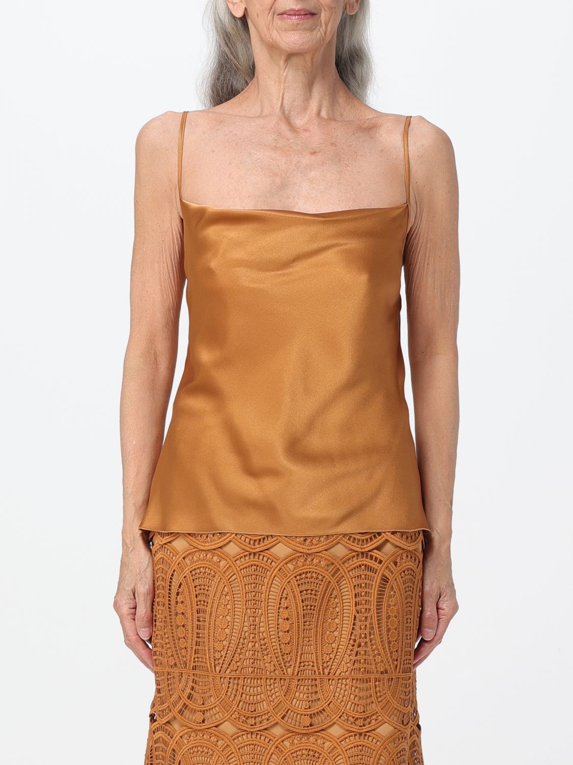 Alberta Ferretti Top ALBERTA FERRETTI Woman colour Orange