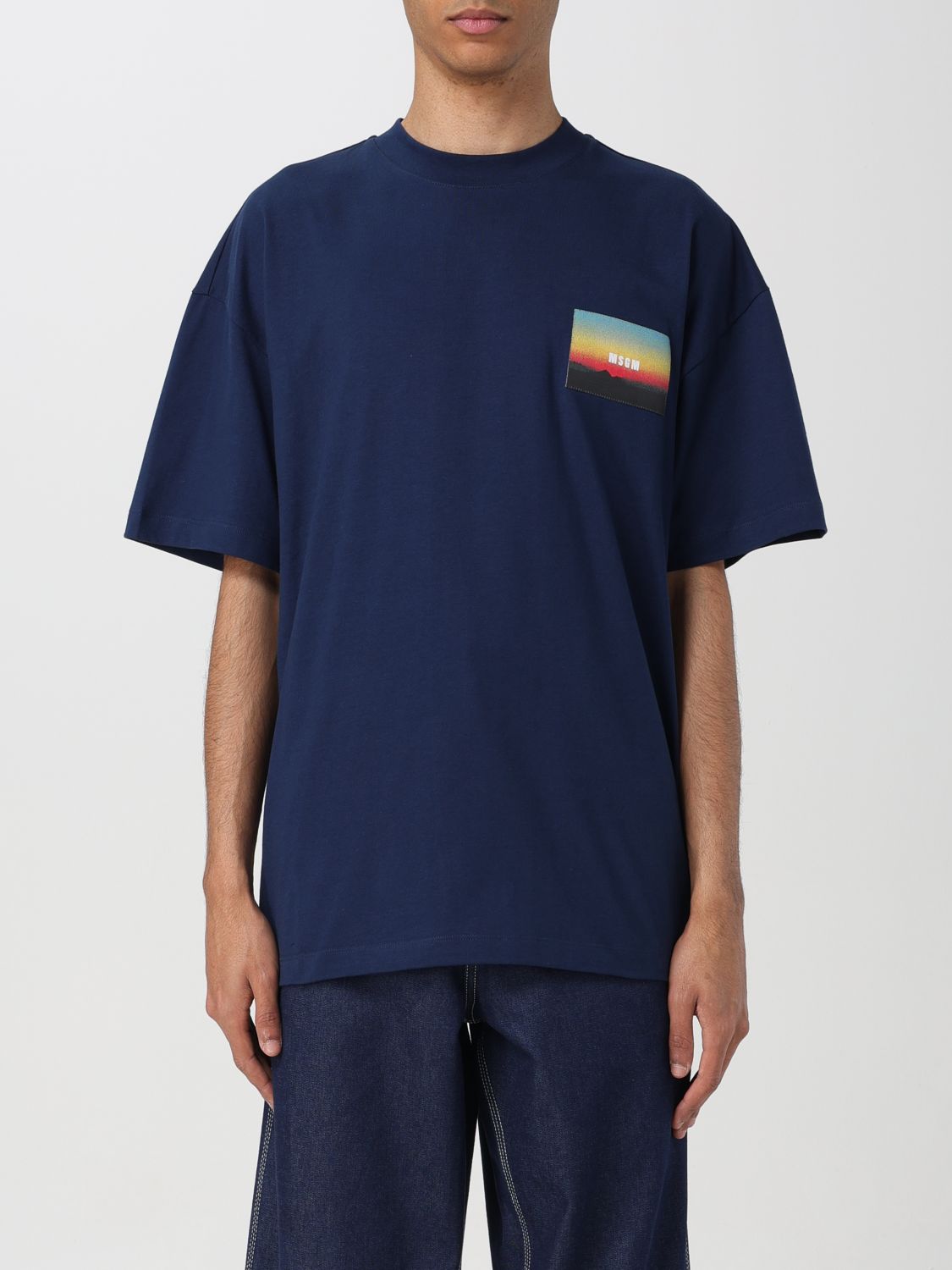 Msgm T-Shirt MSGM Men colour Navy