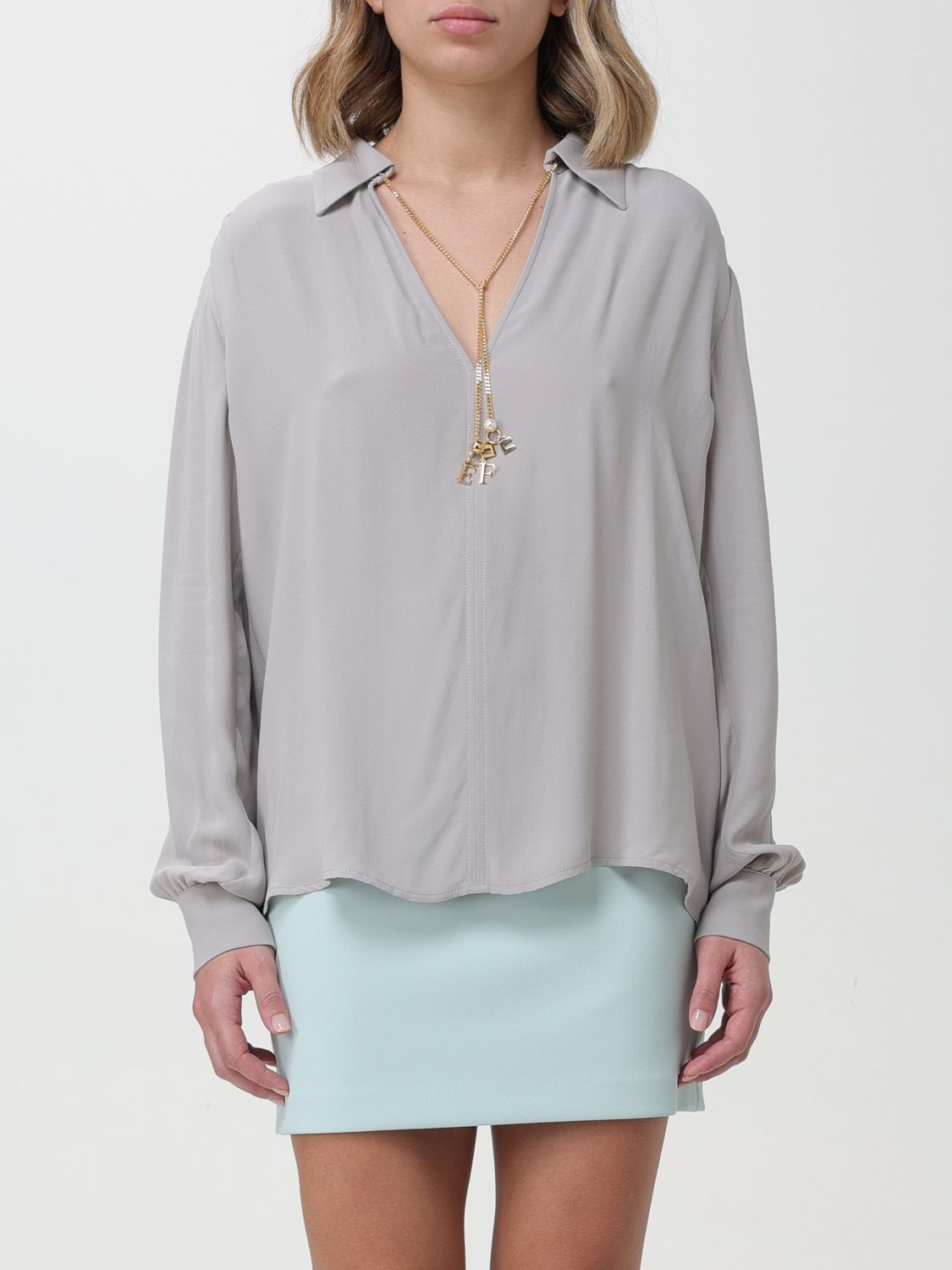 Elisabetta Franchi Top ELISABETTA FRANCHI Woman colour Pearl