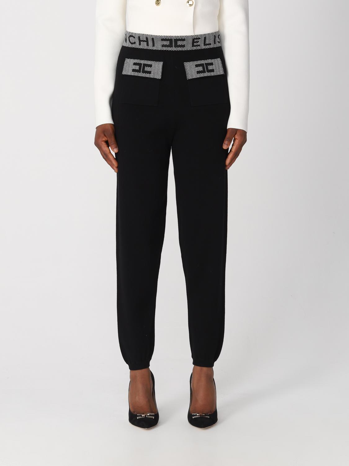 Elisabetta Franchi Trousers ELISABETTA FRANCHI Woman colour Black